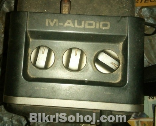 M Audio Fast Track Sound Card